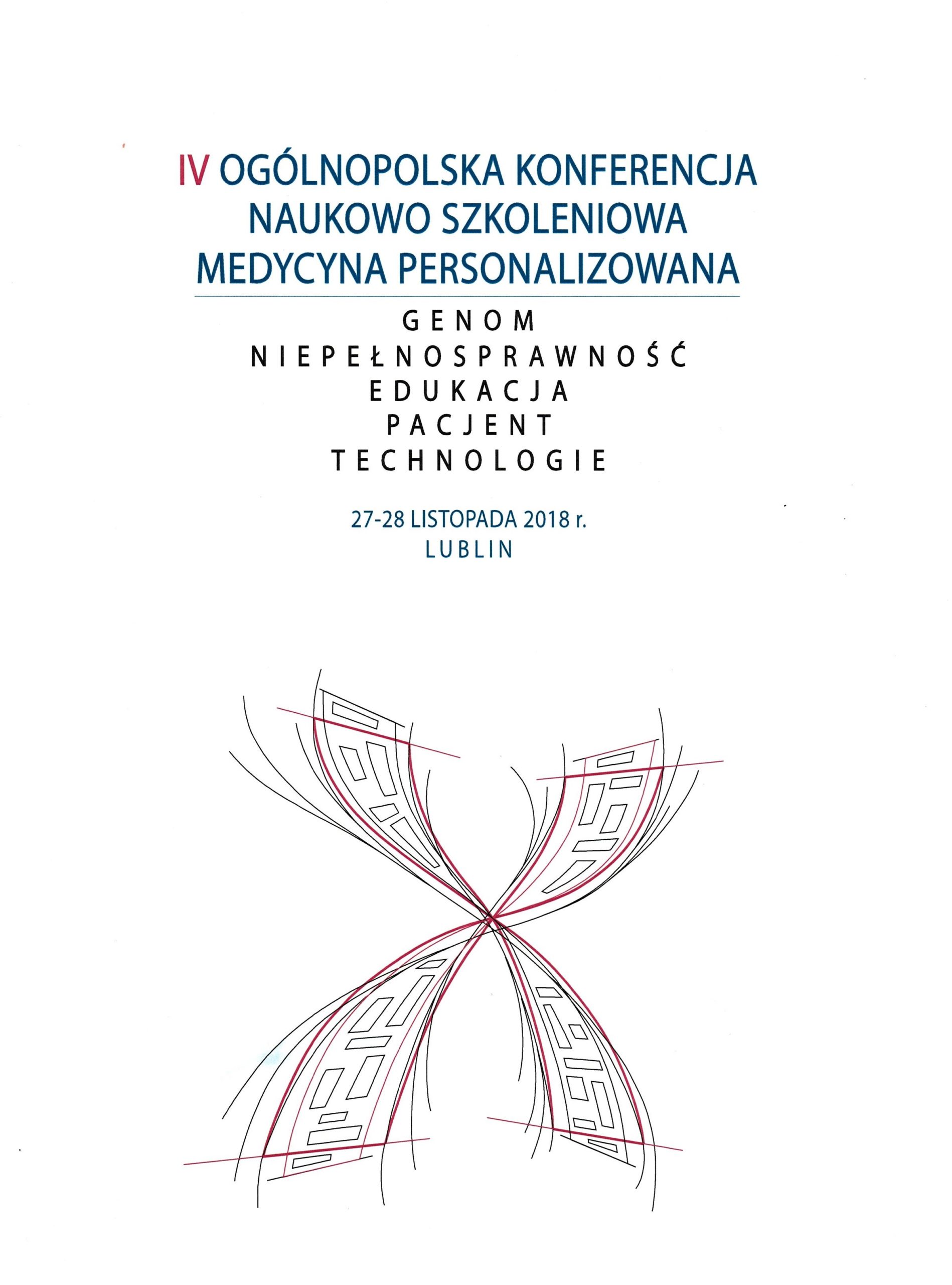 19.11.2020 r., V Ogólnopolska Konferencja Naukowa „Medycyna personalizowana – Genom – Diagnostyka – Edukacja- Opieka Spersonalizowana”